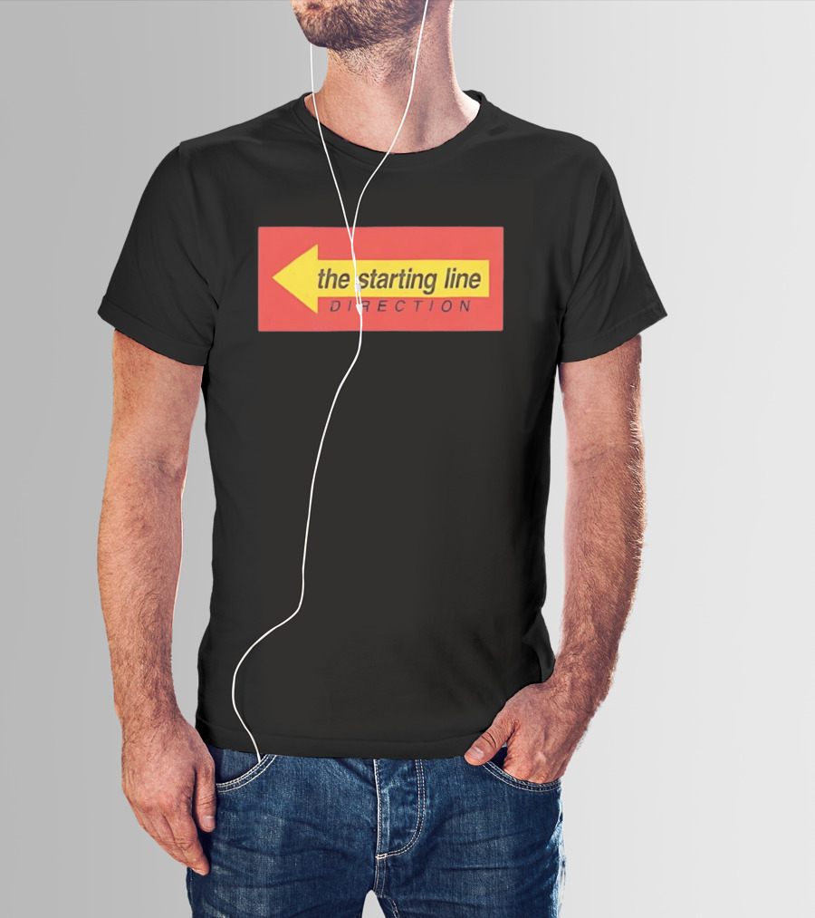 The Starting Line Direction Pop Punk Band Yellow Arrow T-Shirt