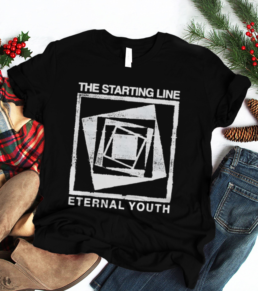 The Starting Line Eternal Youth Pop Punk Spiral Squares T-Shirt