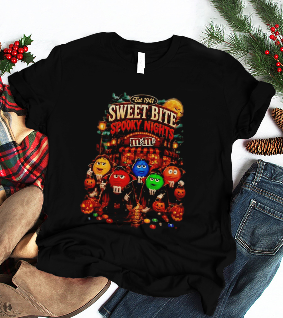 Est 1941 M&M's Sweet Bite Spooky Nights Halloween T-Shirt