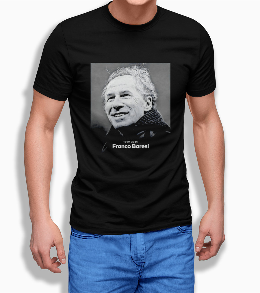 Franco Baresi 1960 2026 Memorial AC Milan T-Shirt