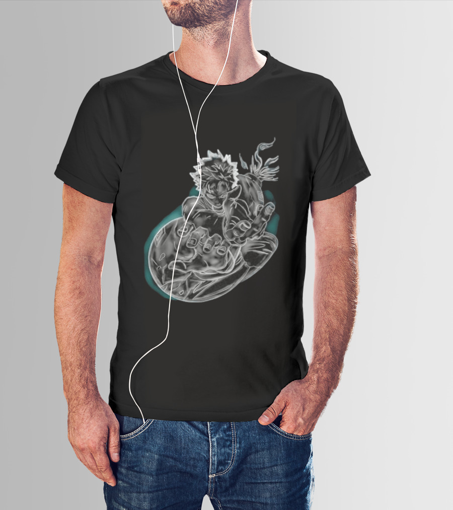 Megumi Fushiguro Ten Shadows Jujutsu Kaisen Dynamic Pose T-Shirt