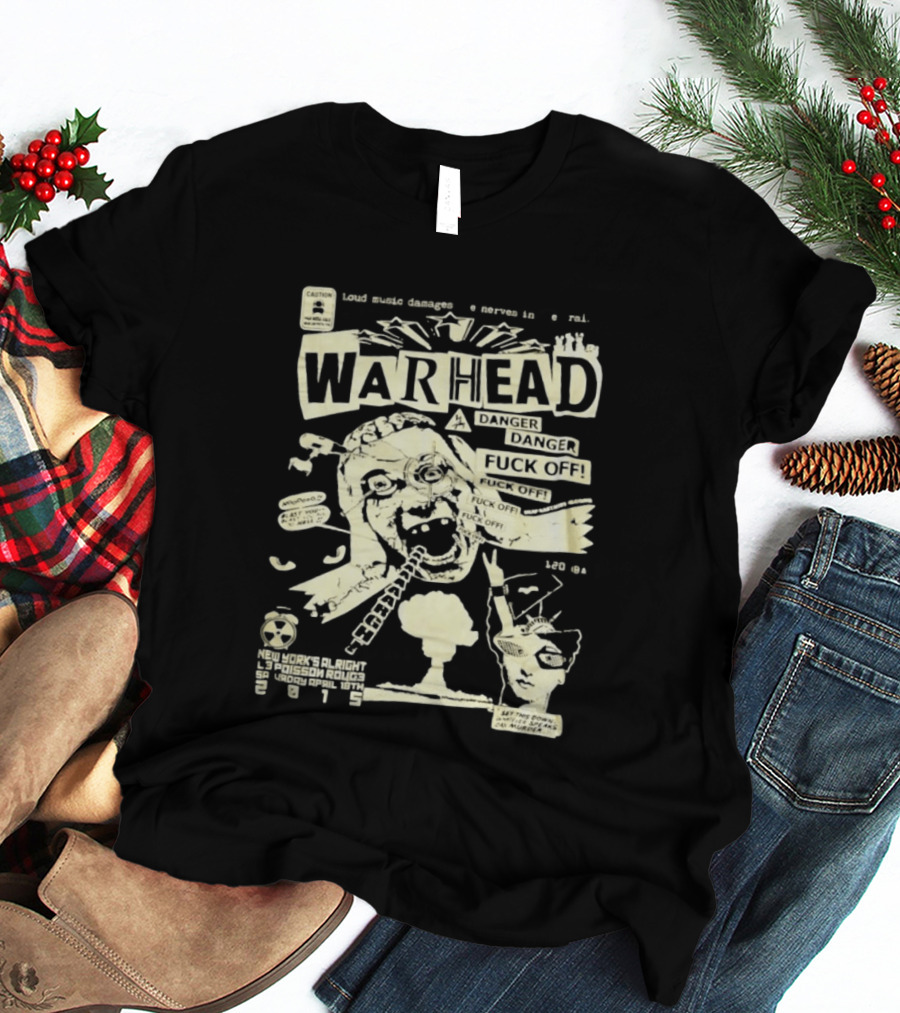 Warhead New York's Alright Crossboro Bridge Hardcore Distressed Danger T-Shirt
