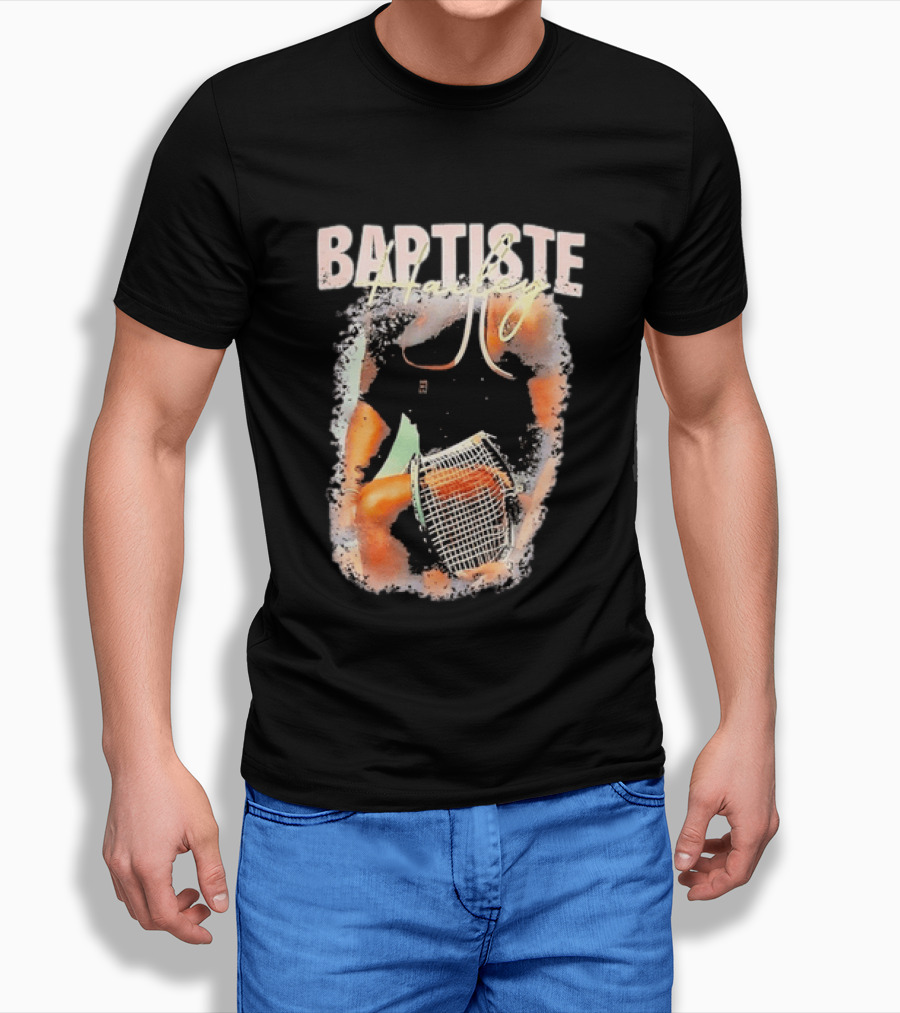 Baptiste Hailey Tennis Player With Racket T-Shirt