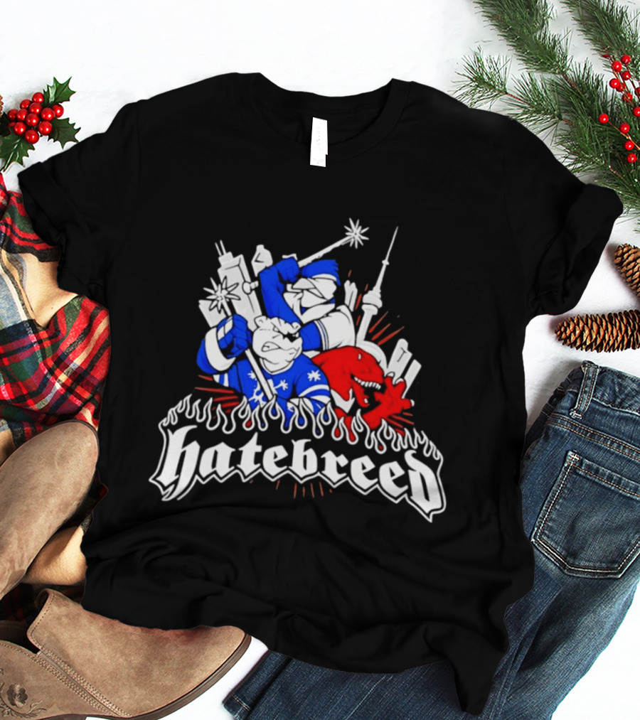 Hatebreed Toronto Maple Leafs Raptors CN Tower Hardcore Mashup T-Shirt