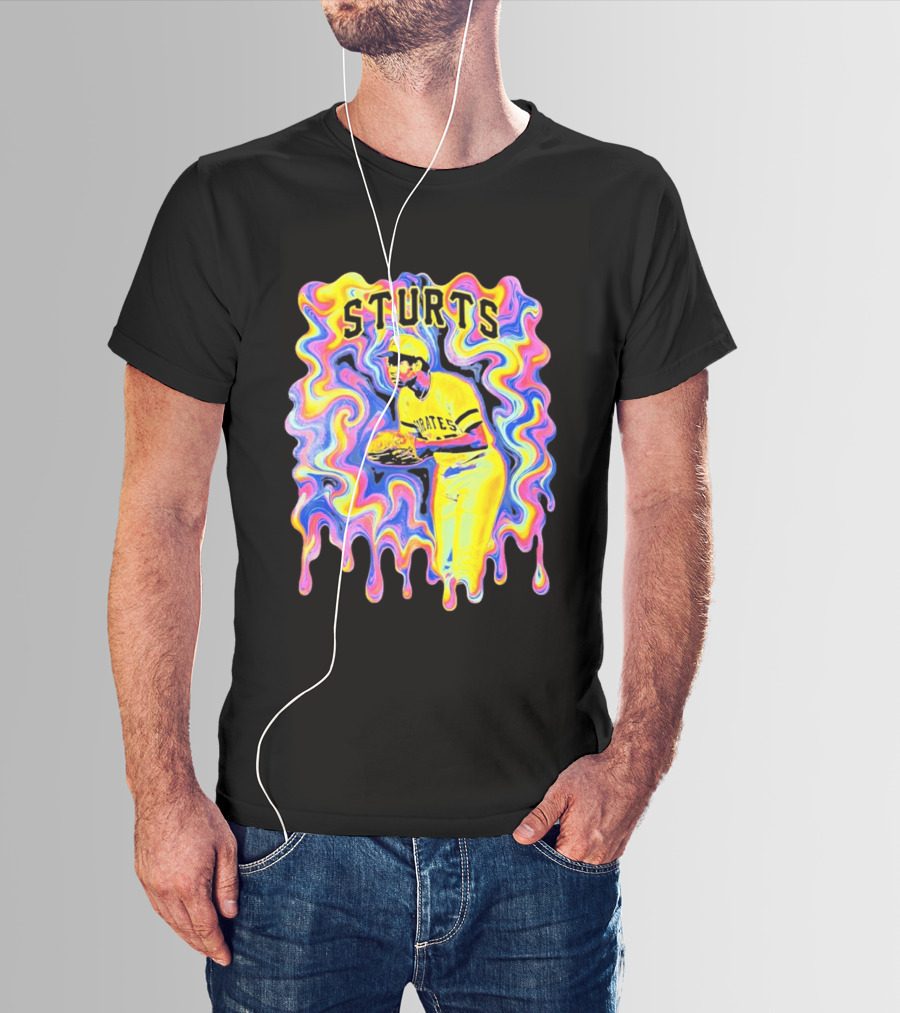 Sturts Willie Stargell Pittsburgh Pirates Psychedelic T-Shirt