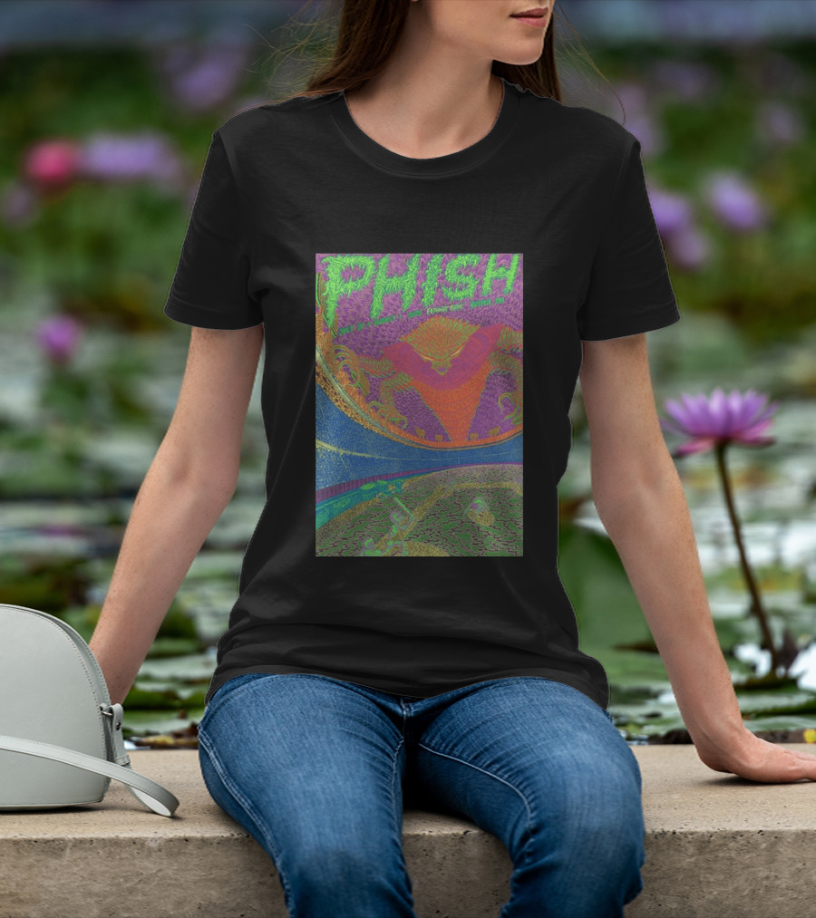 Phish Fenway Park Boston MA Tour July 31 Aug 1 2026 Colorful Psychedelic Dragon T-Shirt