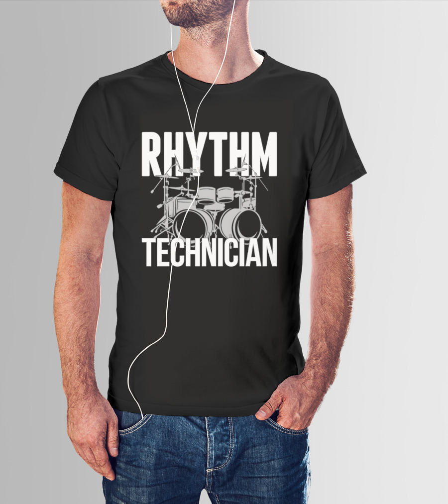 Rhythm Technician Drummer Drums Percussion T-Shirt