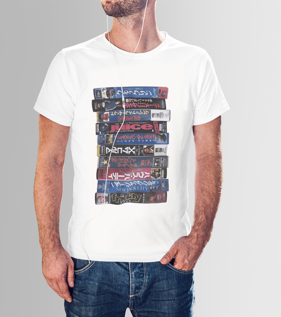 Friday Malcolm X Boyz N The Hood Juice Do The Right Thing New Jack City VHS Collection T-Shirt
