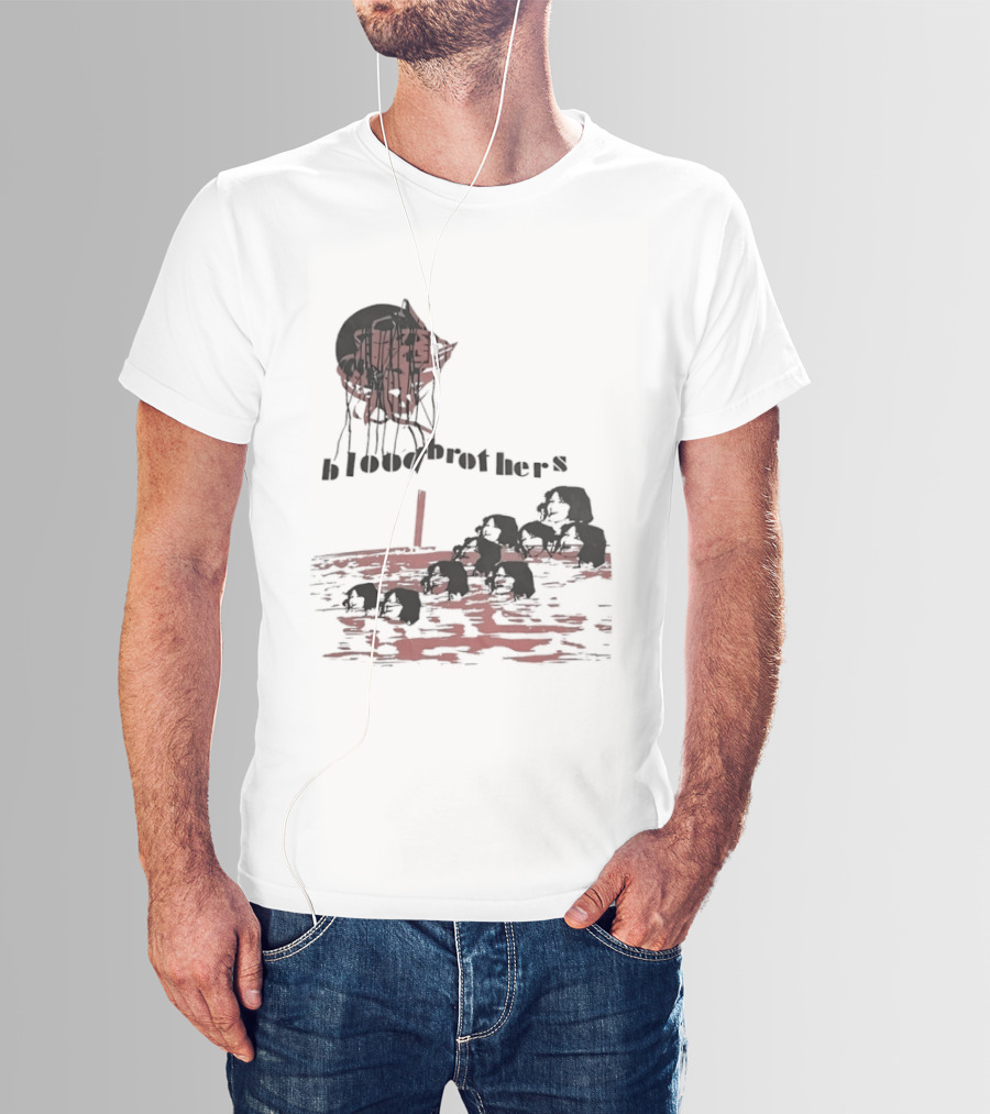 Blood Brothers Musical West End Willy Russell Dripping Red Moon T-Shirt