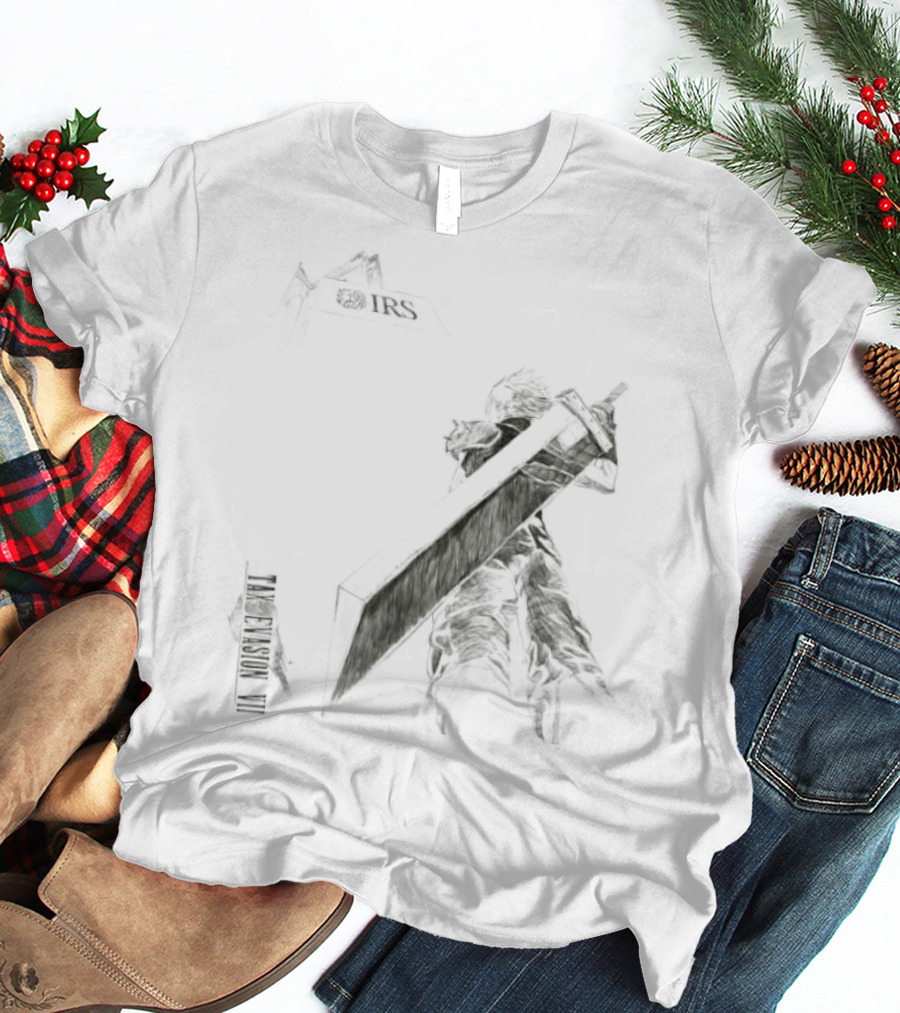 Cloud Strife Final Fantasy VII Tax Evasion IRS T-Shirt