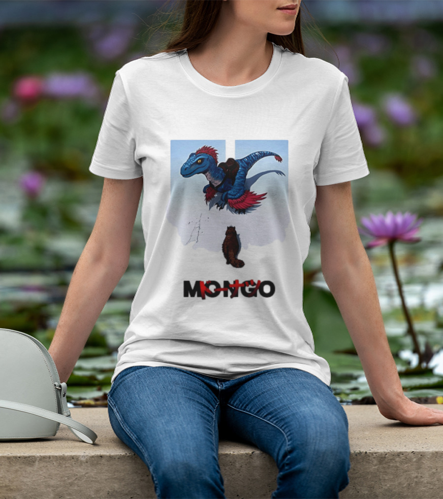 Mongo Raptor Cat Donatsu By U Mashermello Dinosaur T-Shirt