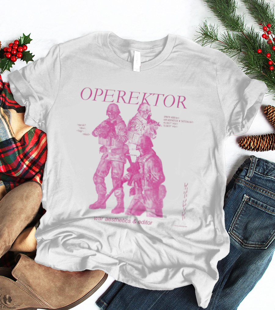 Operektor War Aesthetics Tactical Editor Time Signature Authored Narratives T-Shirt