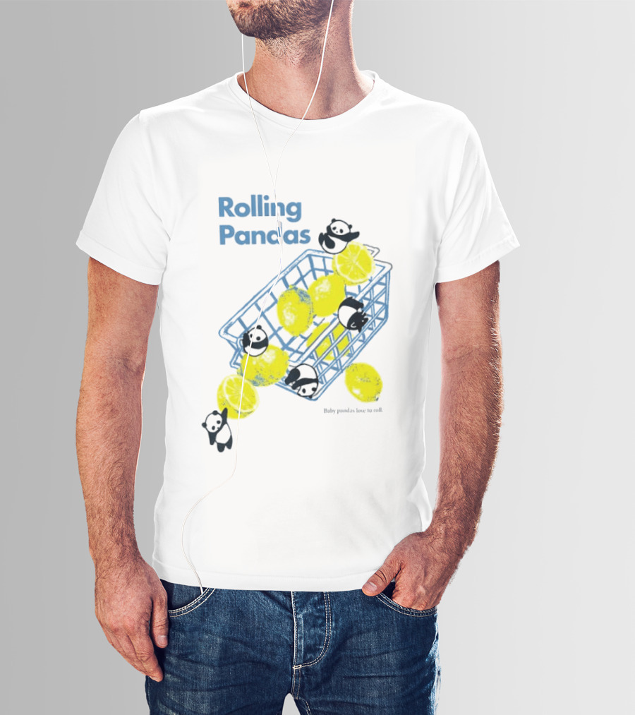 Rolling Pandas Baby Pandas Love Lemons In Basket T-Shirt