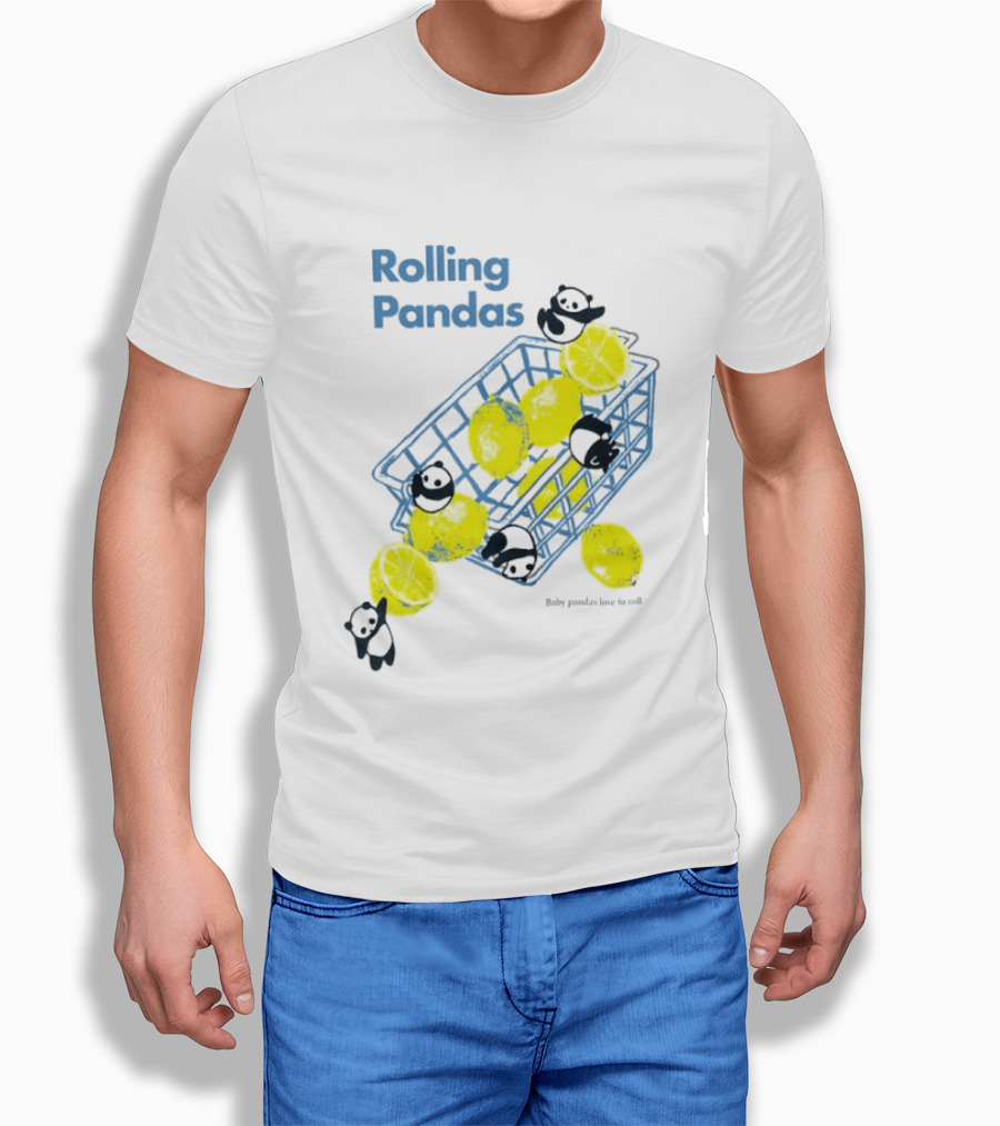 Rolling Pandas Baby Pandas Love Lemons In Basket T-Shirt