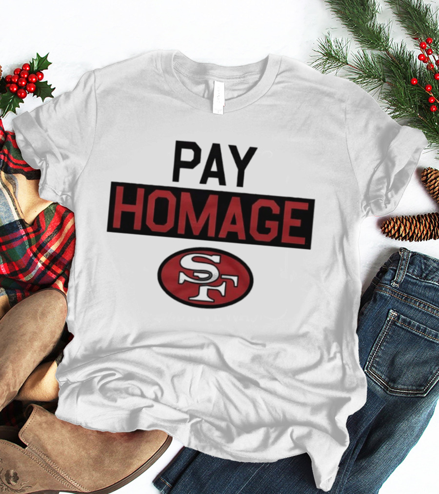 San Francisco 49ers Pay Homage SF Football T-Shirt