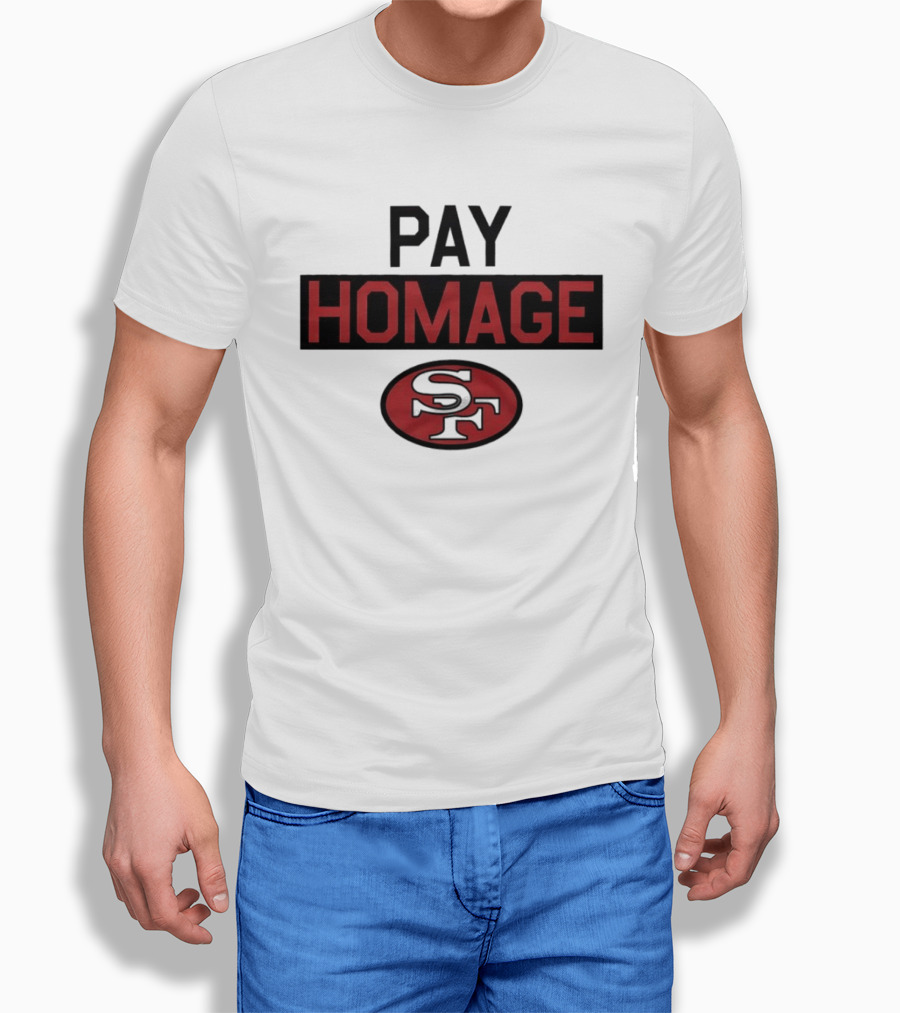 San Francisco 49ers Pay Homage SF Football T-Shirt