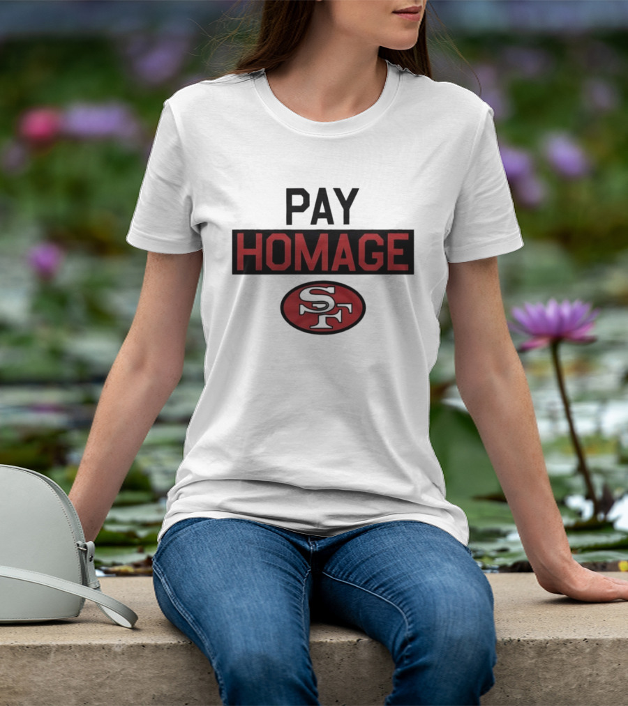 San Francisco 49ers Pay Homage SF Football T-Shirt