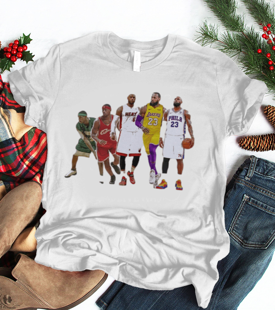 LeBron James St Vincent St Mary Cavs Heat Lakers 76ers Journey T-Shirt