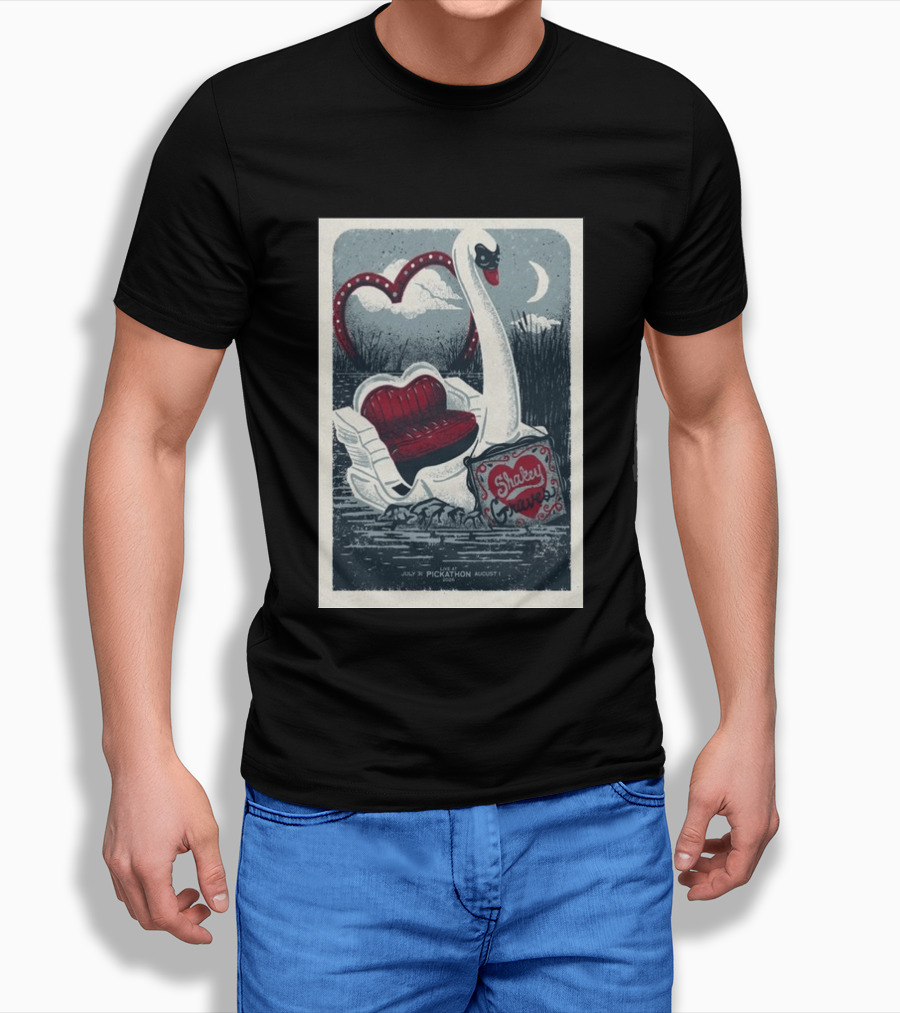 Shakey Graves Pickathon Swan Boat July 31 August 1 Concert T-Shirt
