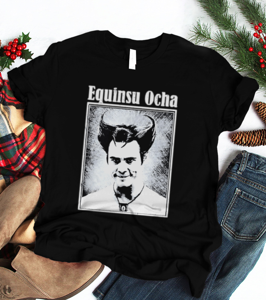 Jim Carrey Equinsu Ocha Ace Ventura Distressed Vintage Look T-Shirt