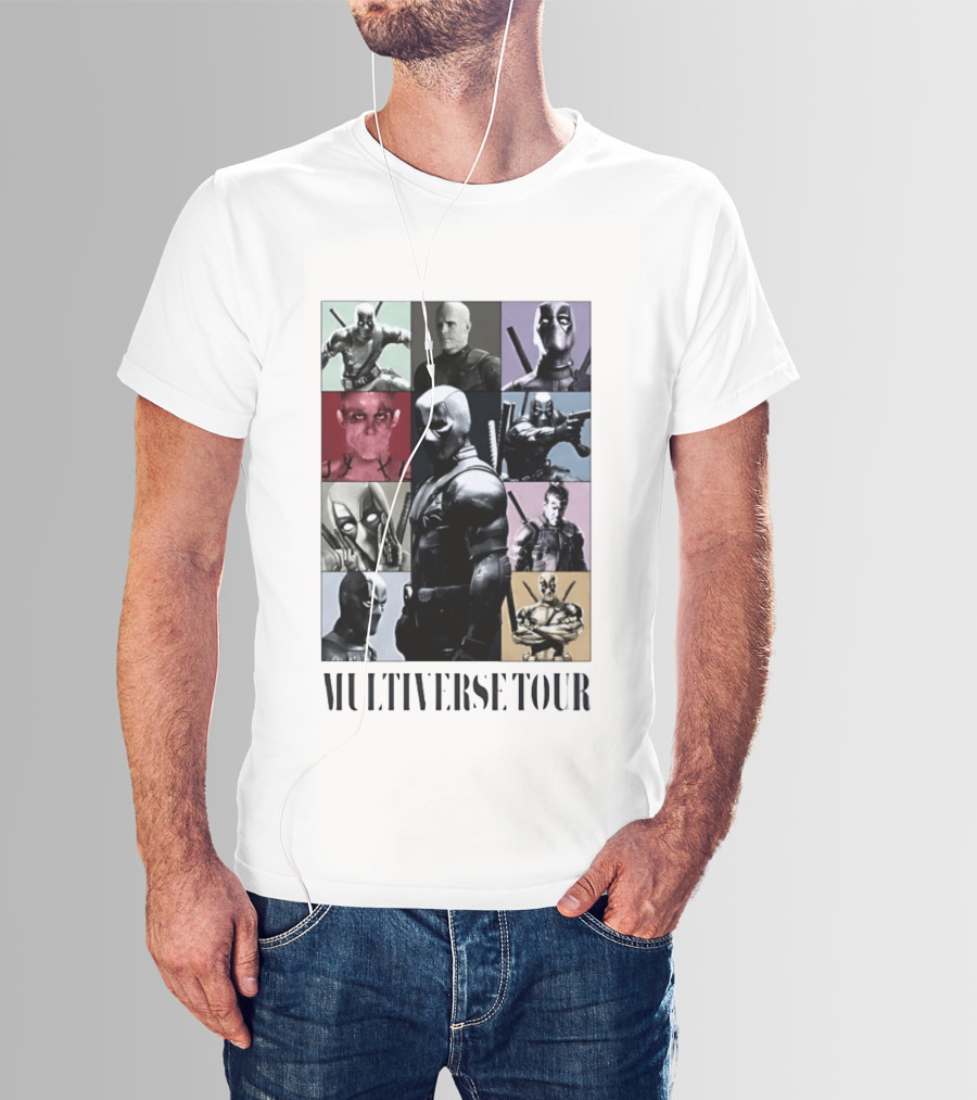 Deadpool Multiverse Tour Marvel Ryan Reynolds T-Shirt