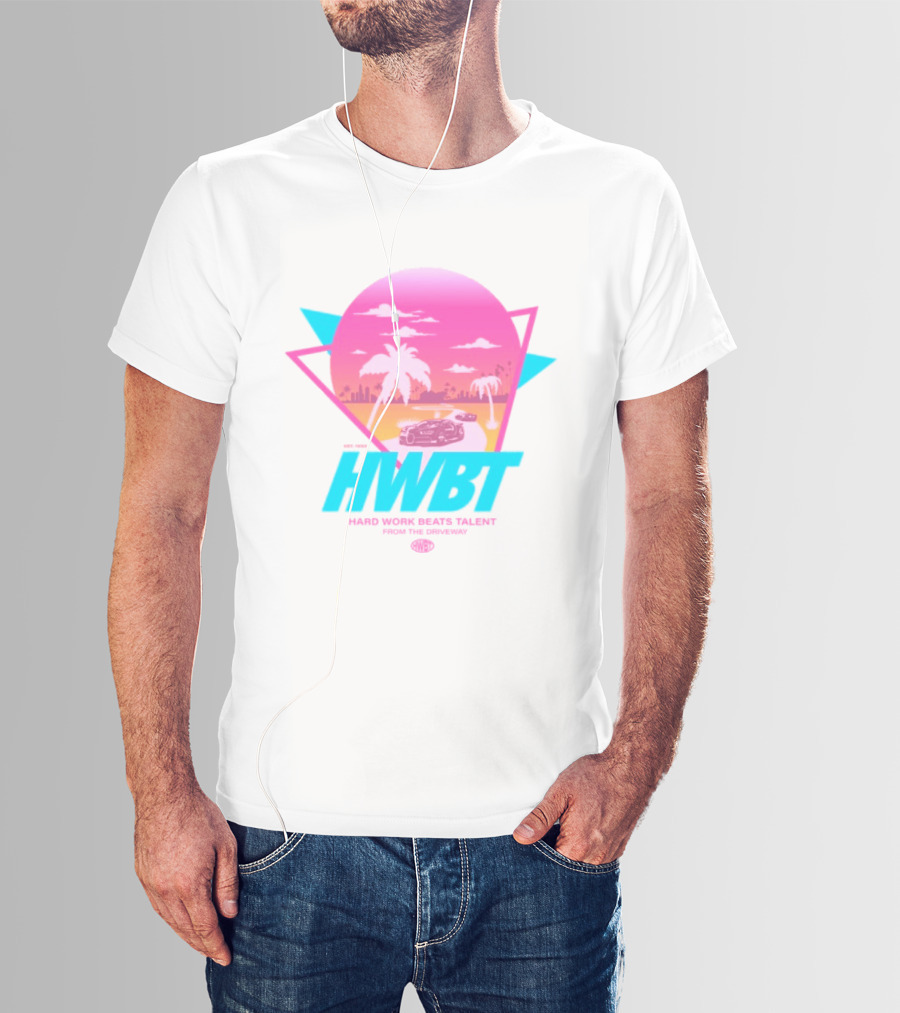 HWBT Miami Dreams Sunset Drive Neon T-Shirt