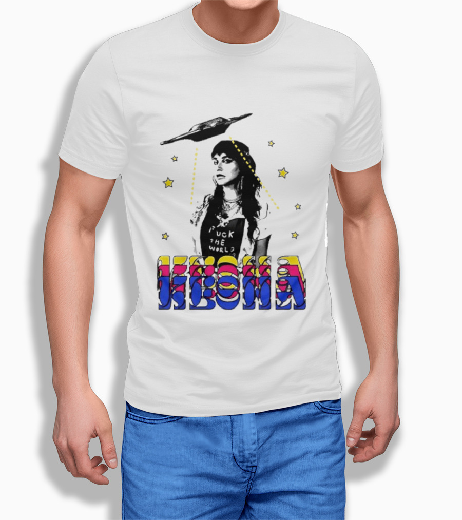 Kesha UFO Space Stars Tie Dye T-Shirt
