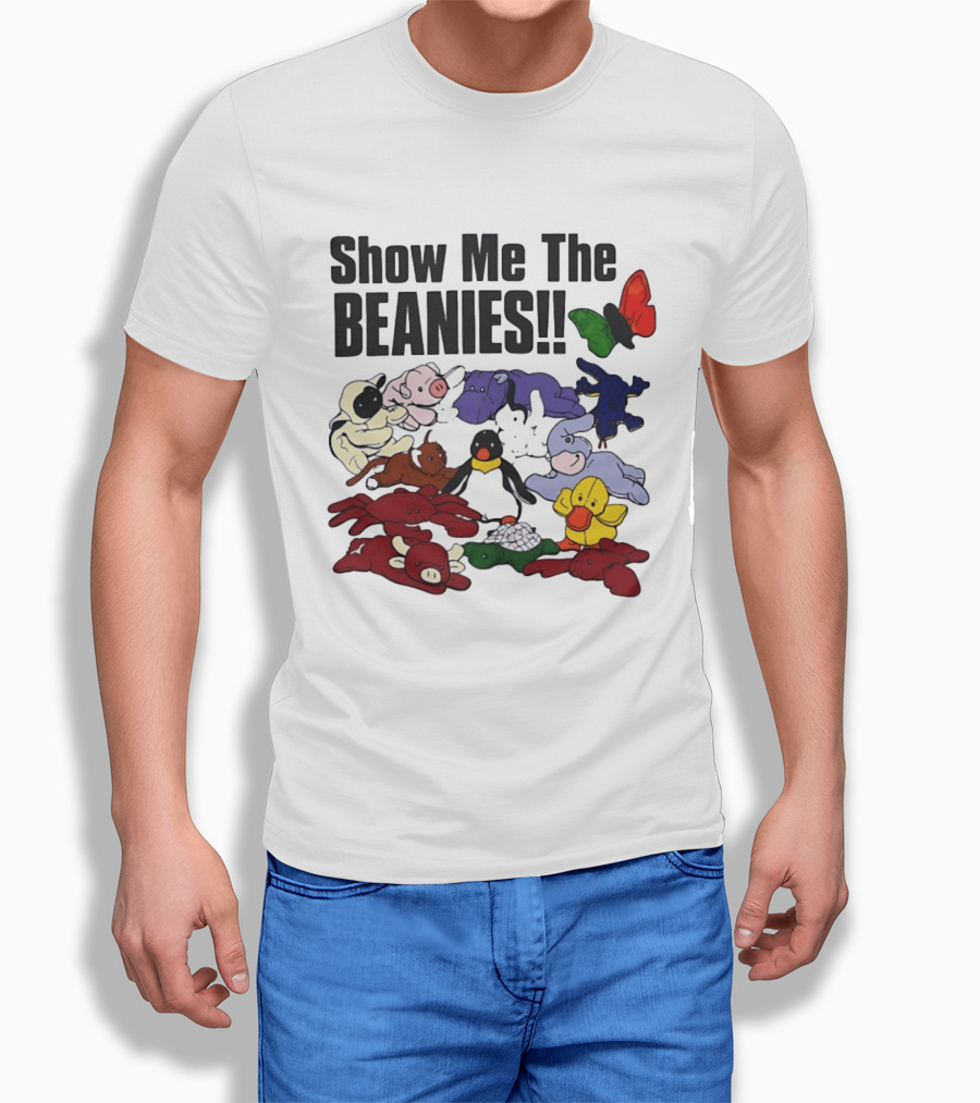 Show Me The Beanies Beanie Babies 90s Nostalgia Collection T-Shirt