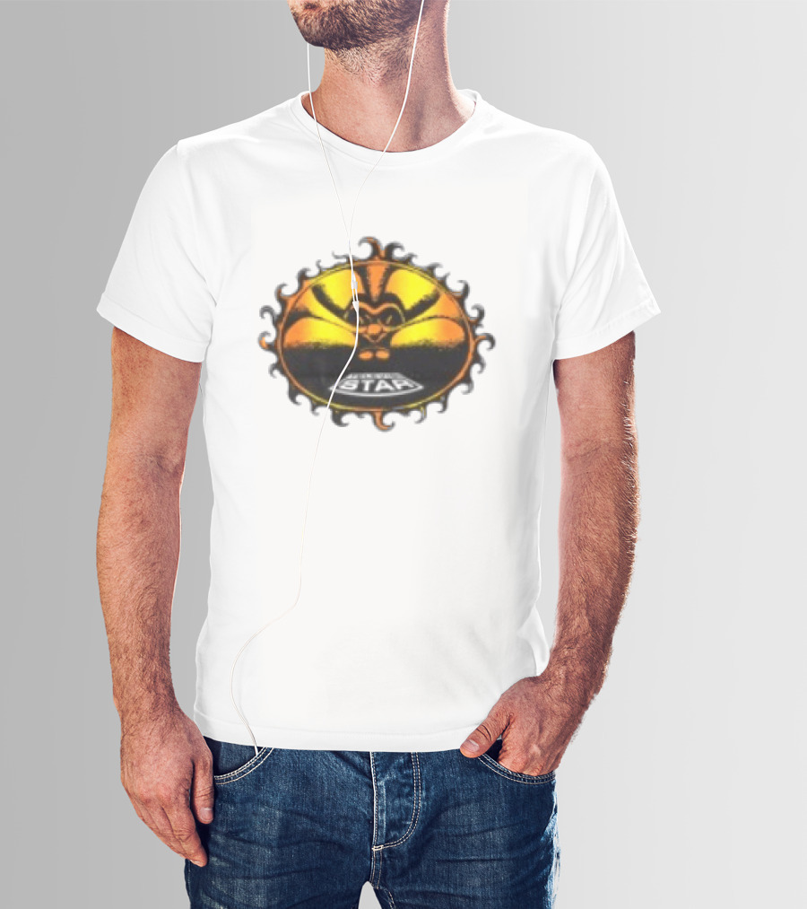 Televisi Star Catalog Store Heatwave Sun Logo White T-Shirt