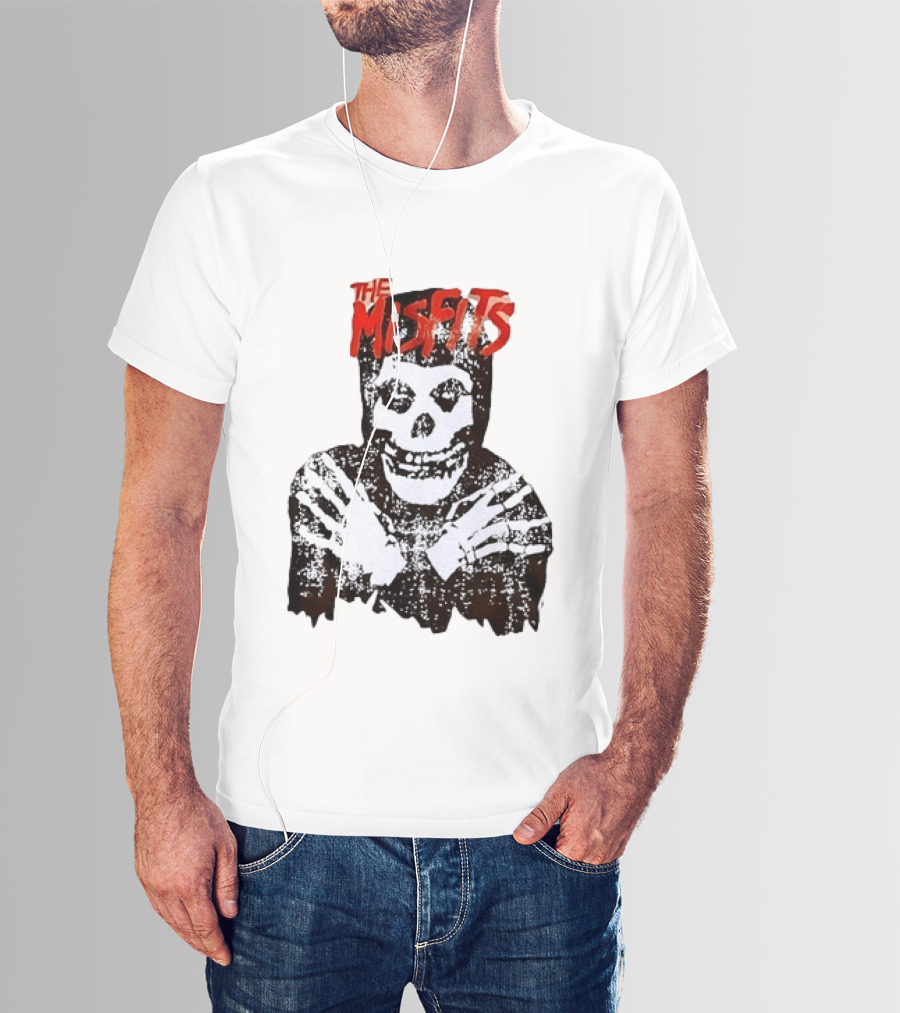 The Misfits Crimson Ghost Skull Punk Rock T-Shirt