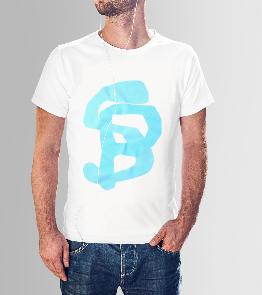 Wolee Store Classic Saintp Light Blue Monogram S P T-Shirt