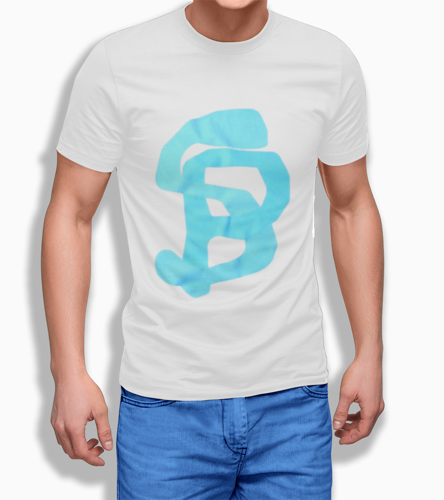 Wolee Store Classic Saintp Light Blue Monogram S P T-Shirt