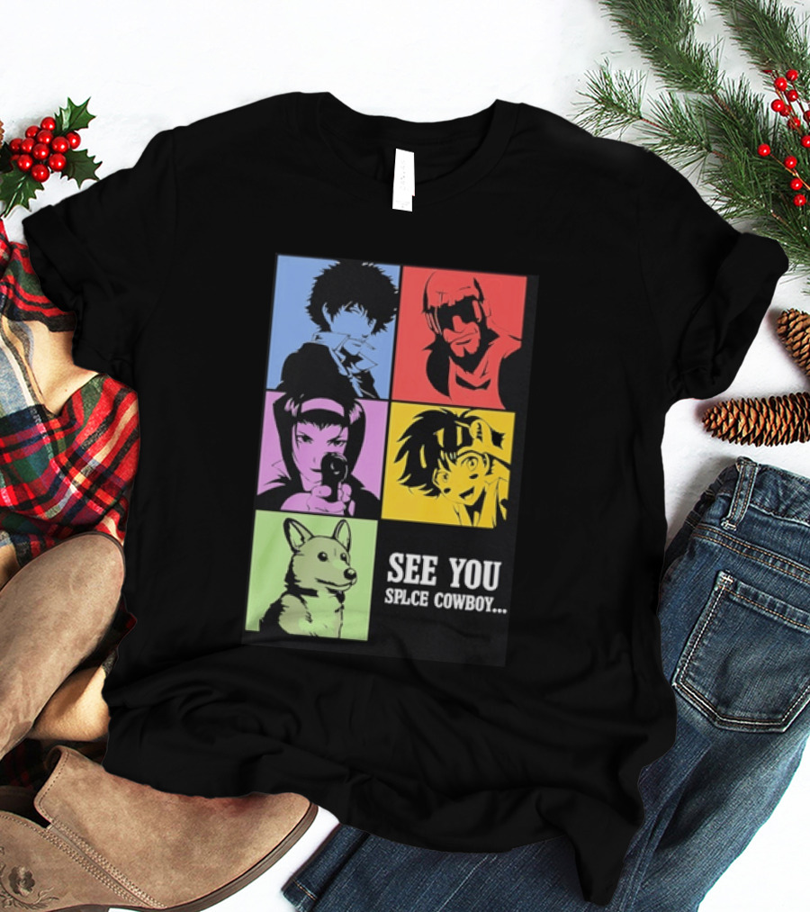Cowboy Bebop See You Space Cowboy With Character Grid T-Shirt
