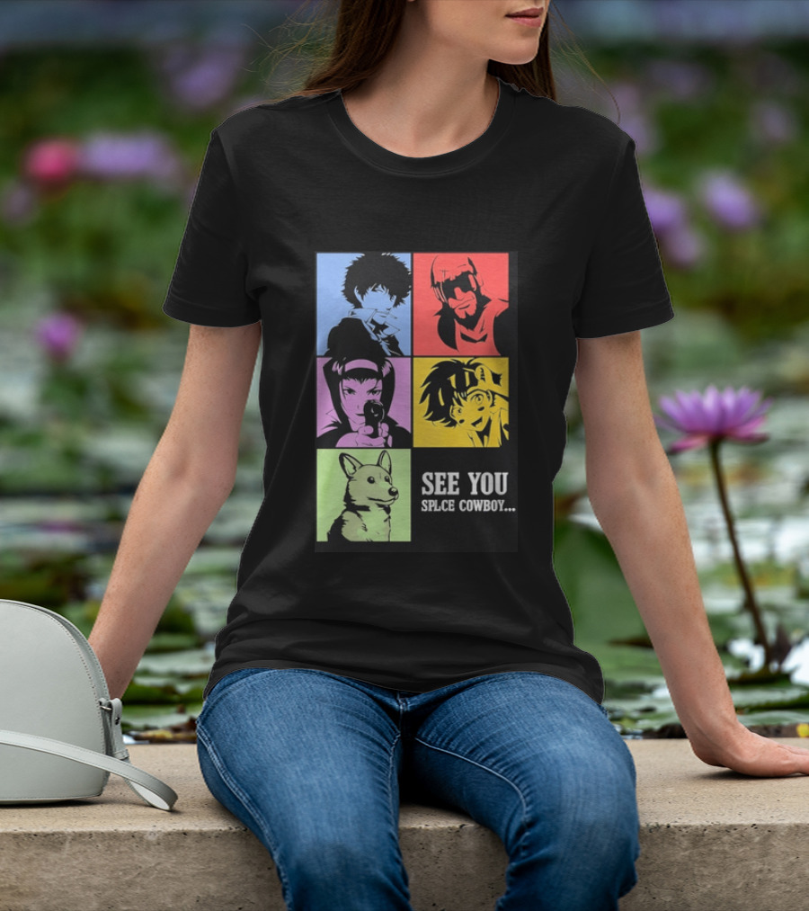 Cowboy Bebop See You Space Cowboy With Character Grid T-Shirt
