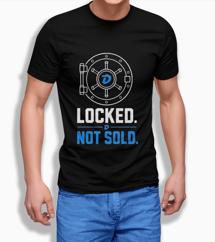 Digibyte Cryptocurrency Vault Locked Not Sold T-Shirt