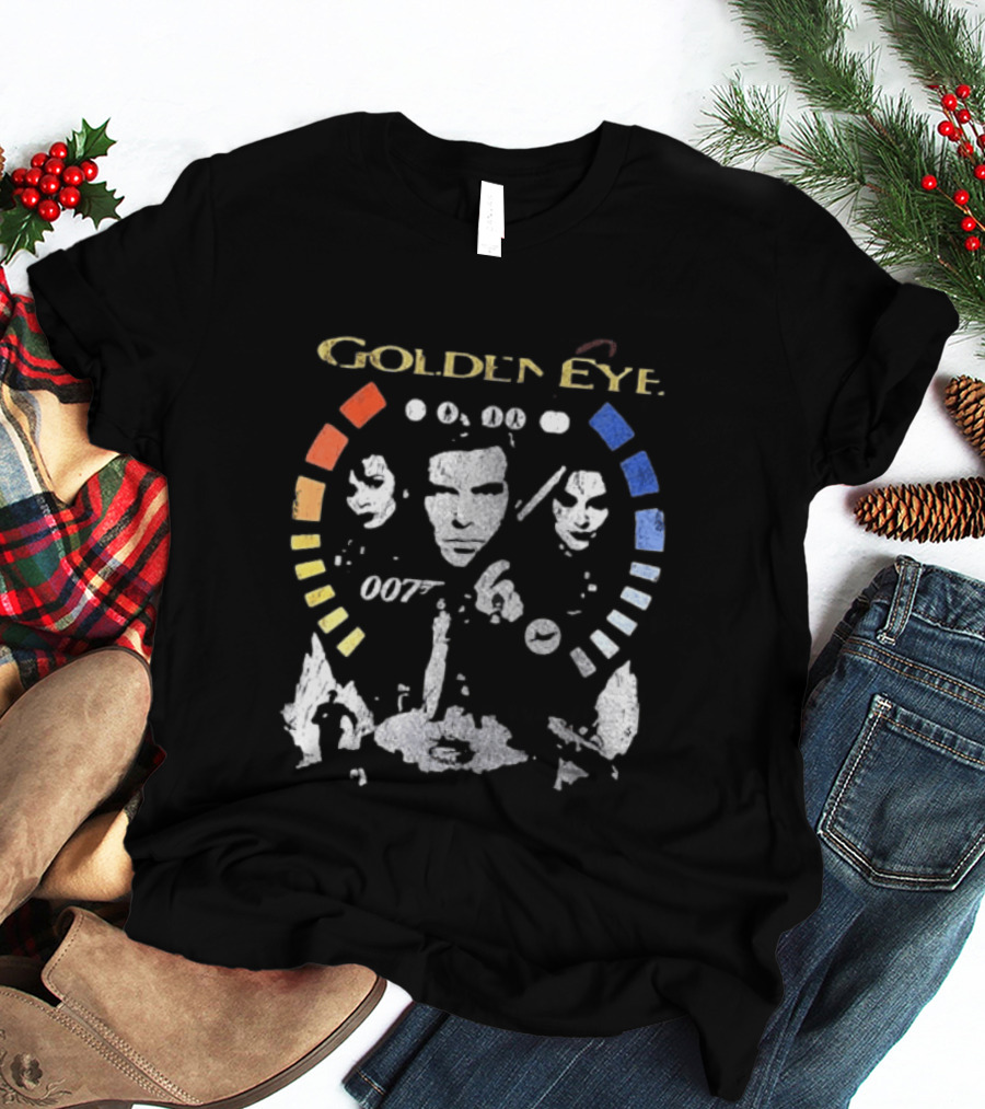 GoldenEye 007 James Bond Faces And Color Blocks T-Shirt