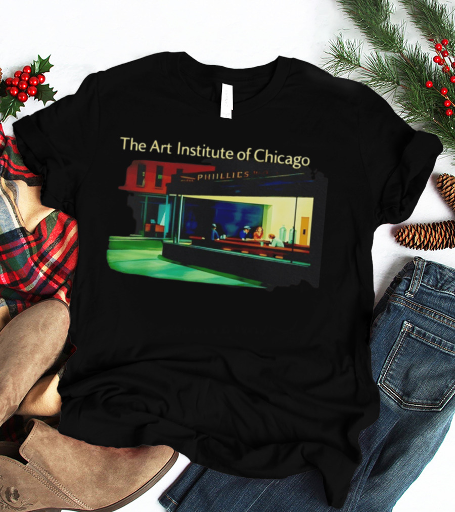 The Art Institute Of Chicago Nighthawks Phillies T-Shirt