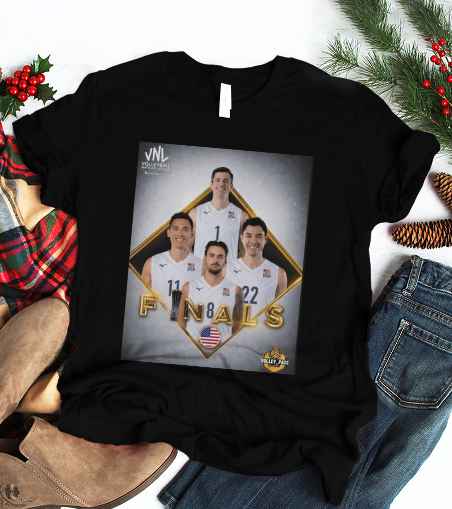 VNL Volleyball Nations League USA Finals 2026 Volley Pass T-Shirt