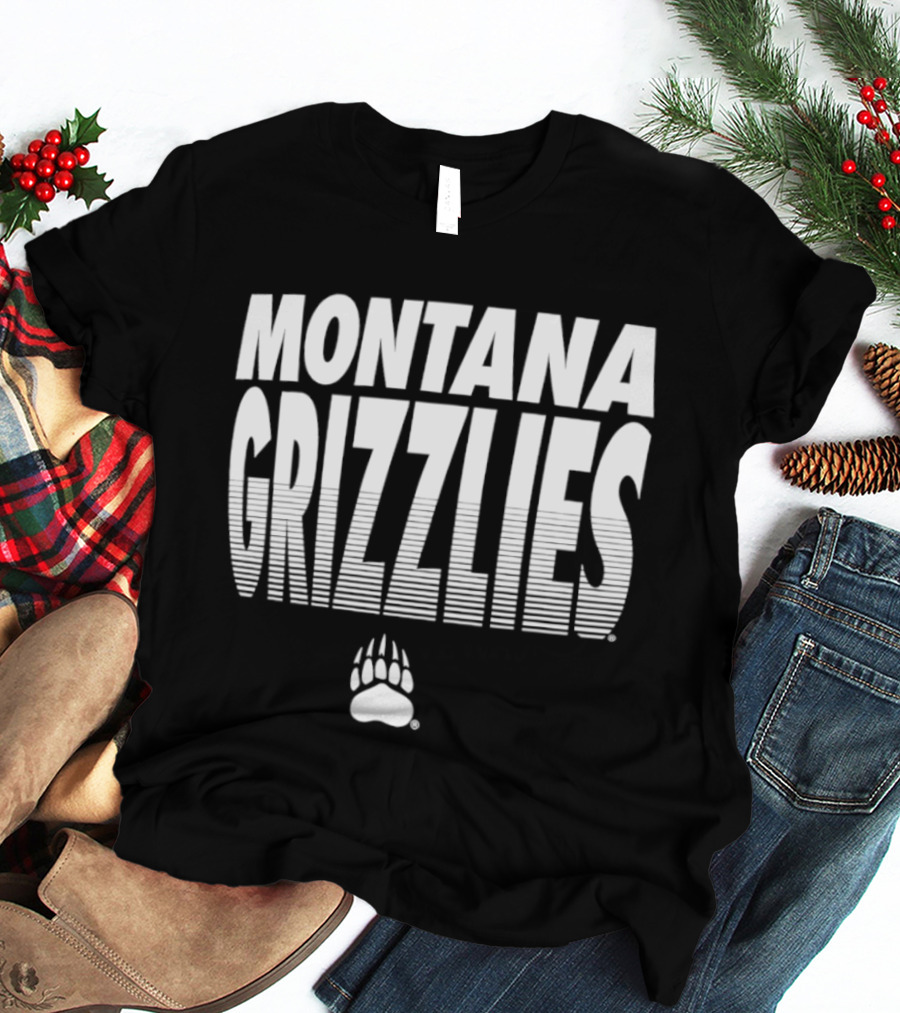 Montana Grizzlies NCAA College Sports Griz Bear Paw T-Shirt