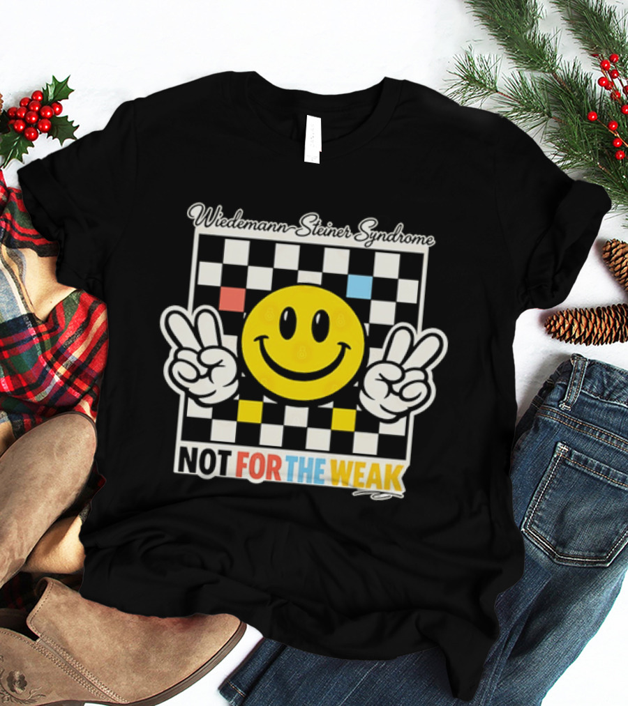 Wiedemann Steiner Syndrome Smiley Face Not For The Weak Checkerboard T-Shirt