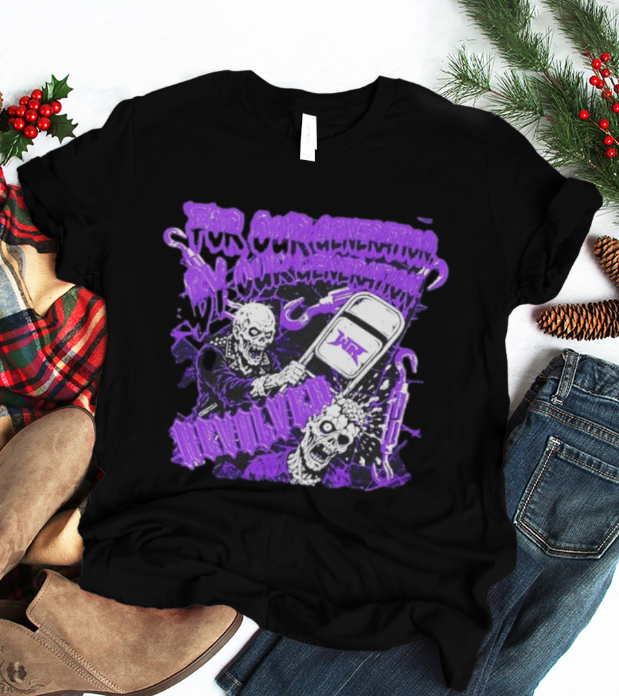 Wrestling Revolver For Our Generation Skeletons Purple T-Shirt