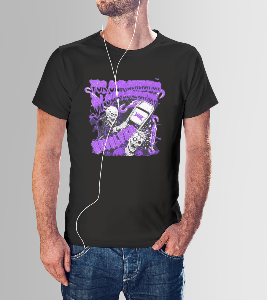 Wrestling Revolver For Our Generation Skeletons Purple T-Shirt