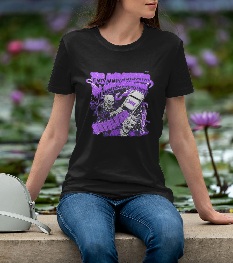 Wrestling Revolver For Our Generation Skeletons Purple T-Shirt