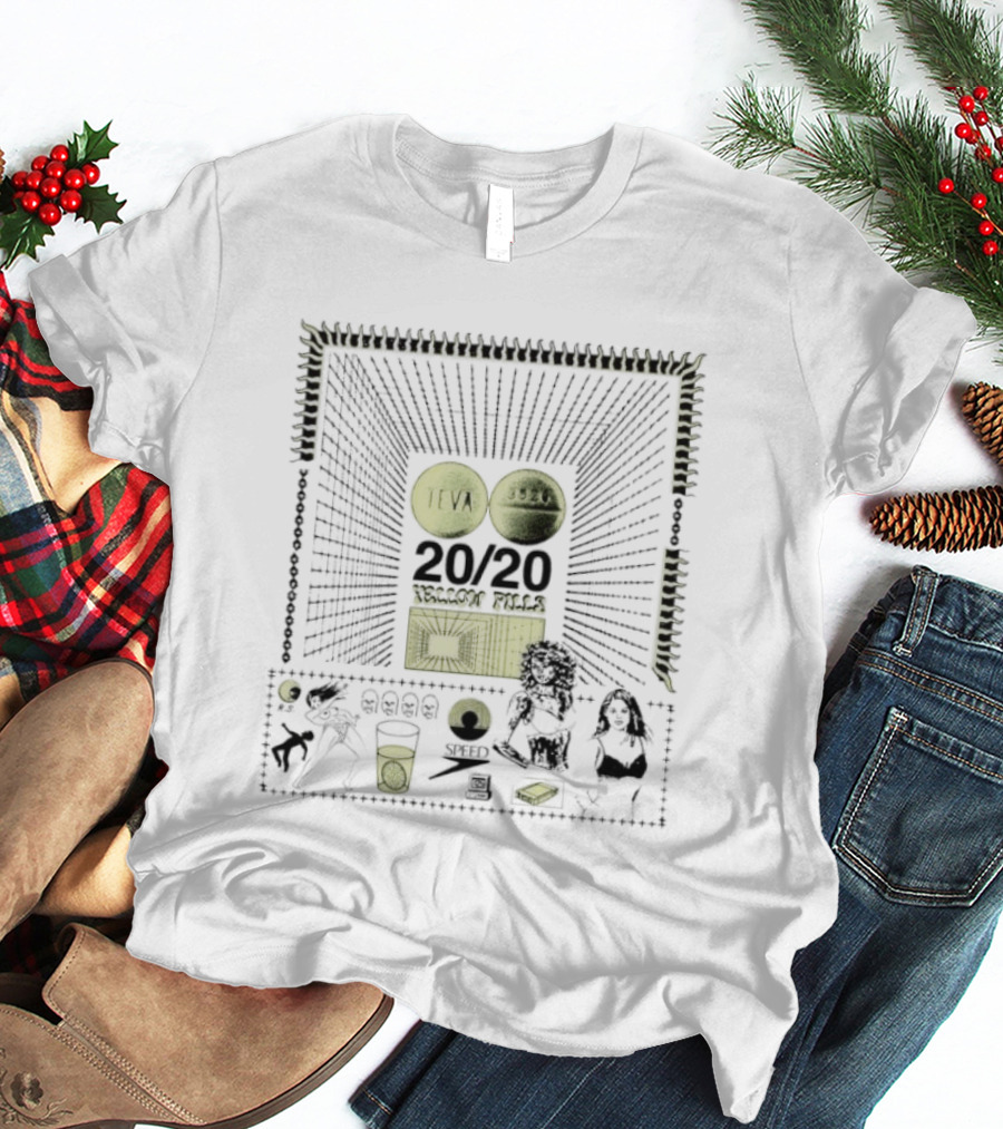 Teva 3526 20 20 Yellow Pills Speed RS Psychedelic T-Shirt