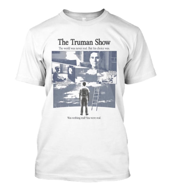 The Truman Show Jim Carrey "Welcome To The Real World" 90s Movies T-Shirt