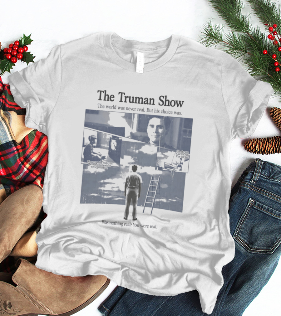 The Truman Show Jim Carrey "Welcome To The Real World" 90s Movies T-Shirt