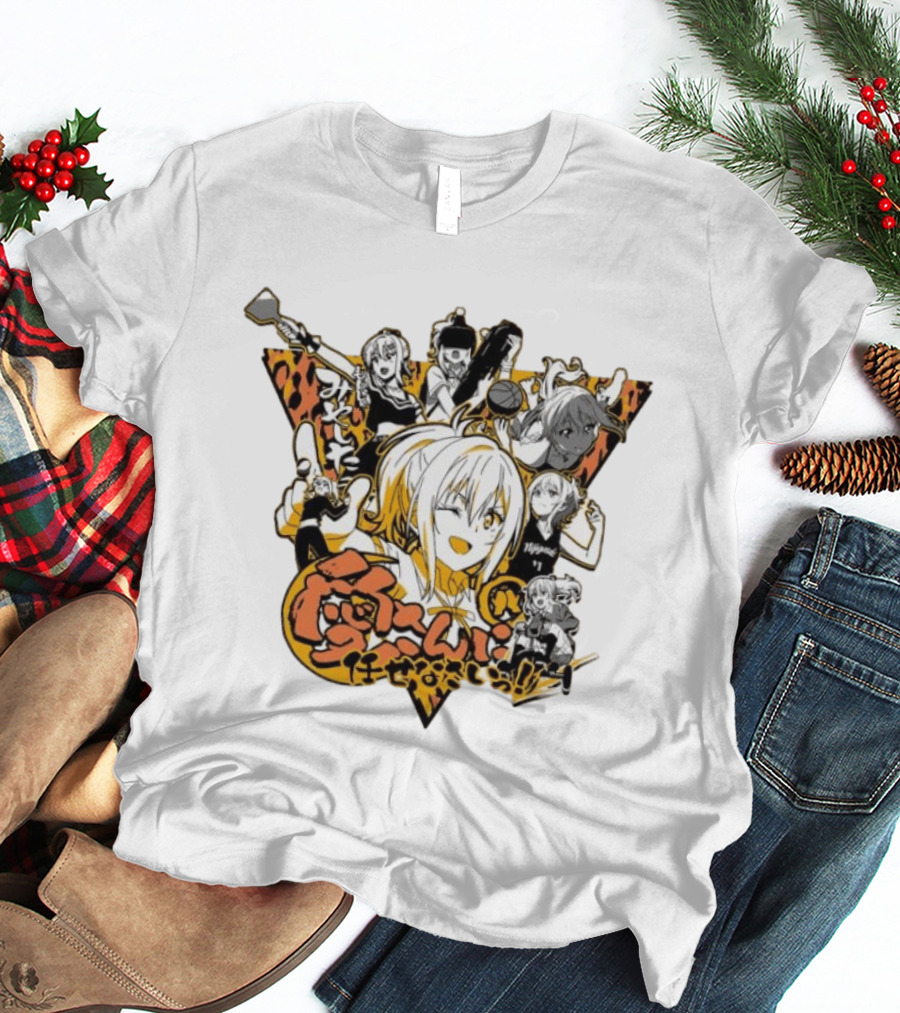 Ai Miyashita Love Live Nijigasaki High School Idol Club Character Collage With Japanese T-Shirt