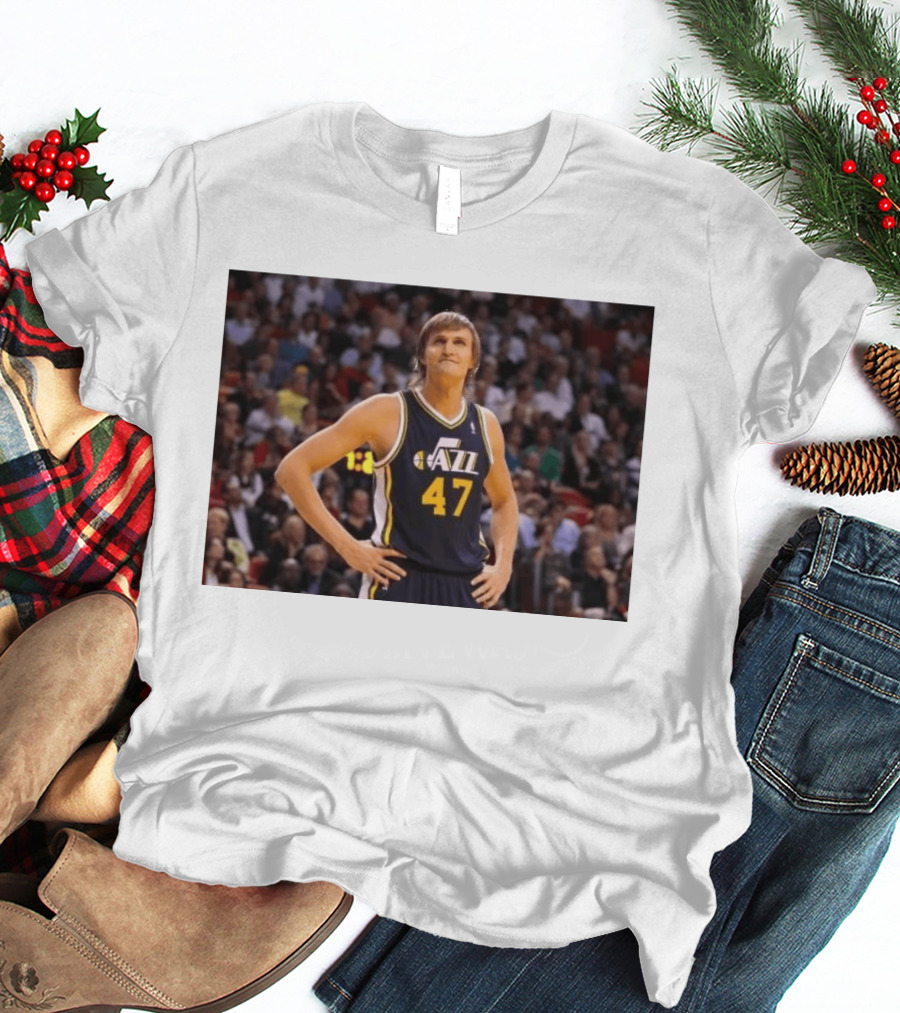 Andrei Kirilenko No. 47 AK 47 Utah Jazz Classic NBA Basketball T-Shirt