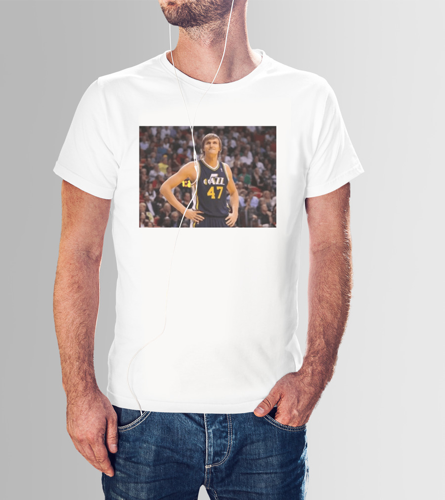 Andrei Kirilenko No. 47 AK 47 Utah Jazz Classic NBA Basketball T-Shirt