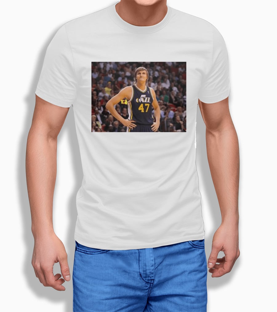 Andrei Kirilenko No. 47 AK 47 Utah Jazz Classic NBA Basketball T-Shirt